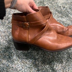 Tan booties
